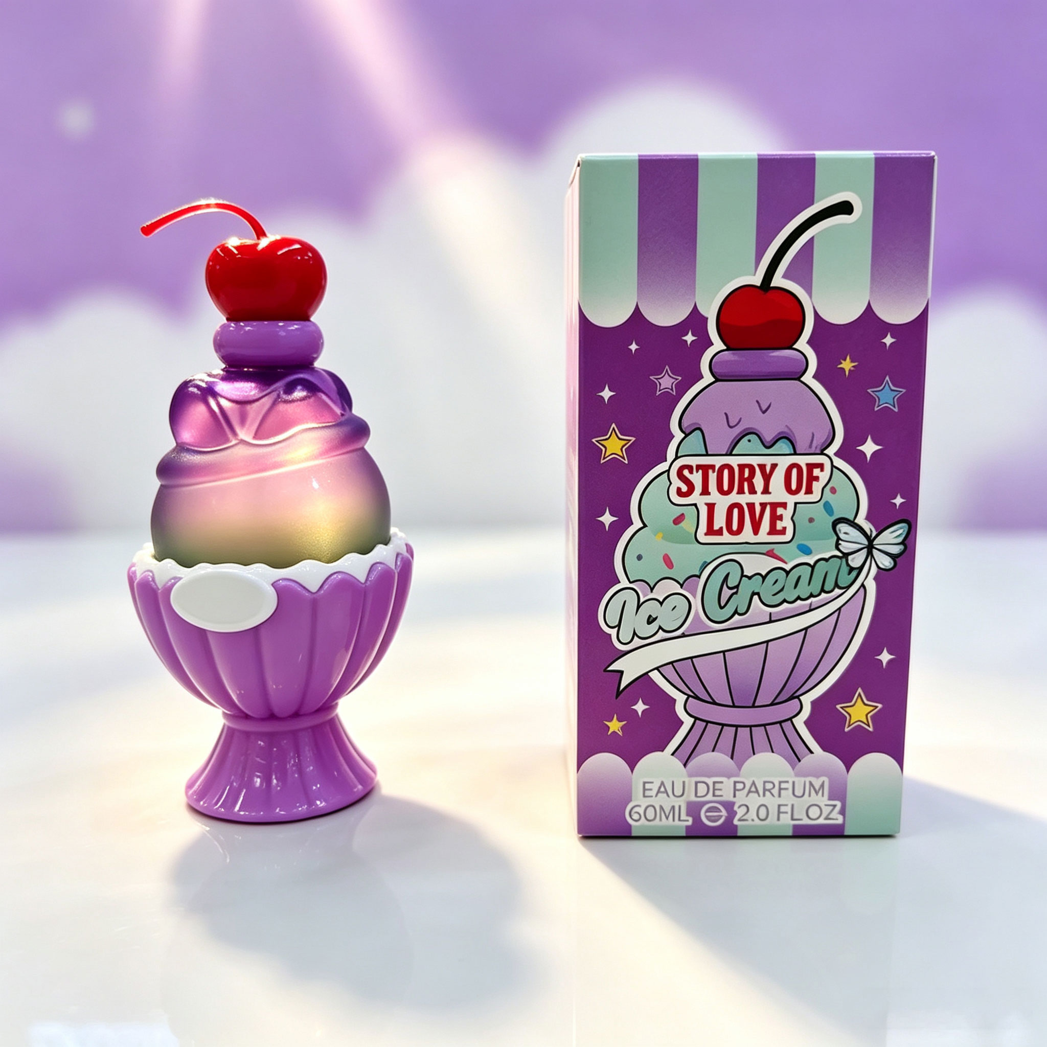 Perfume Fragrance Bottle - Eau de parfum mignonne en forme