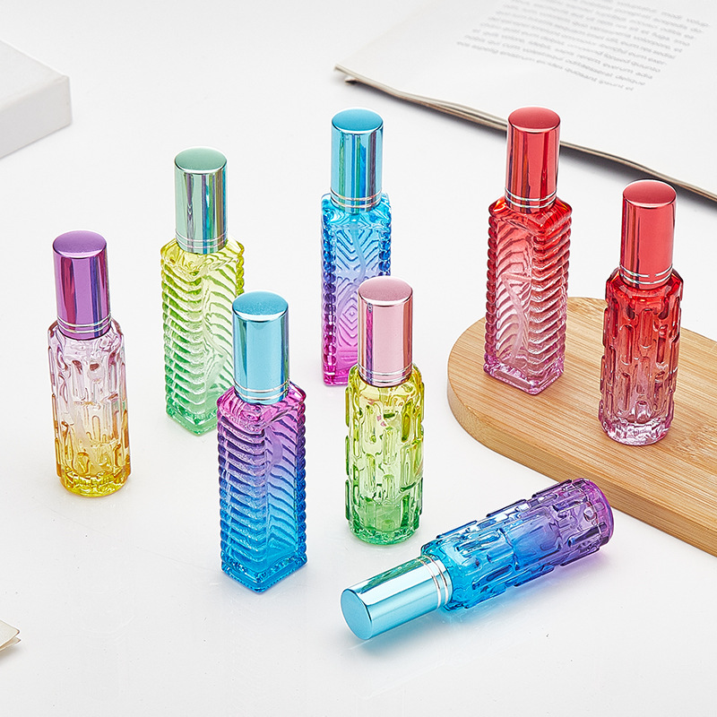 Fragrance Atomizer Pump - Flacon de parfum carré coloré en