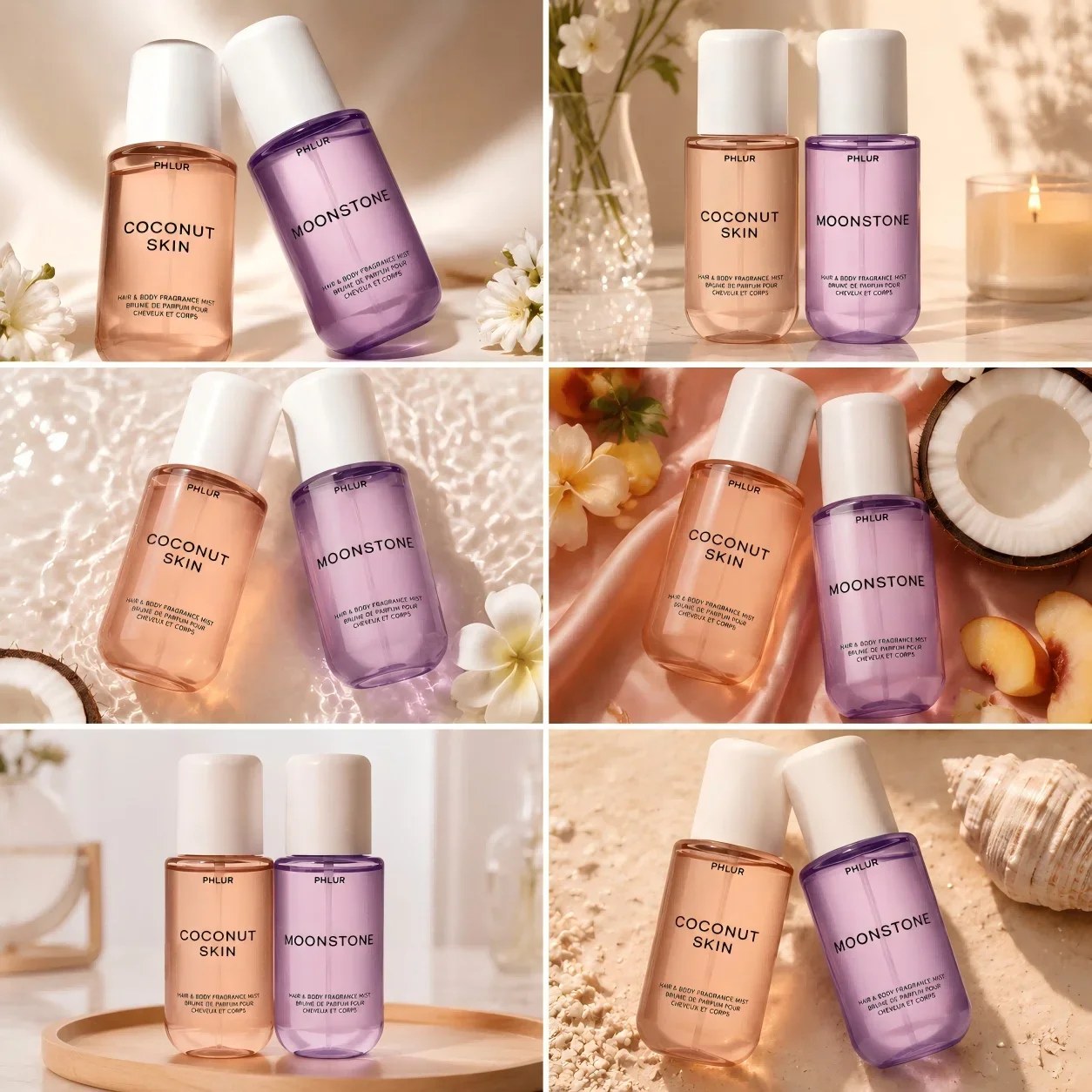 Fragrance Perfume Spray - Ensemble de brumes parfumées pour le