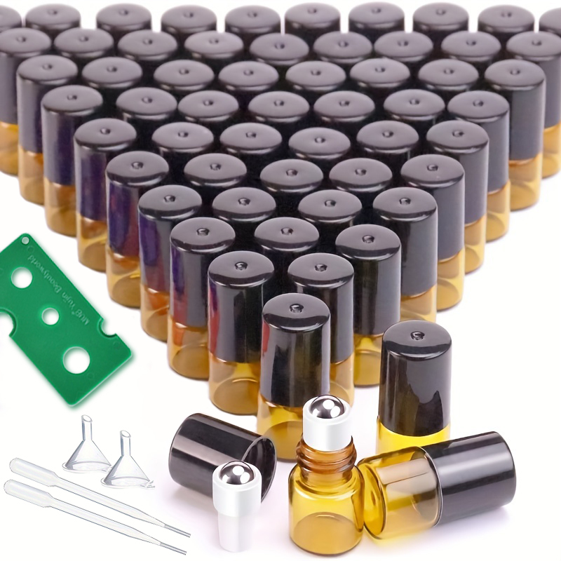 On Perfume & Fragrance Kota Bogor - Ensemble de 60 flacons roll-on ambrés
