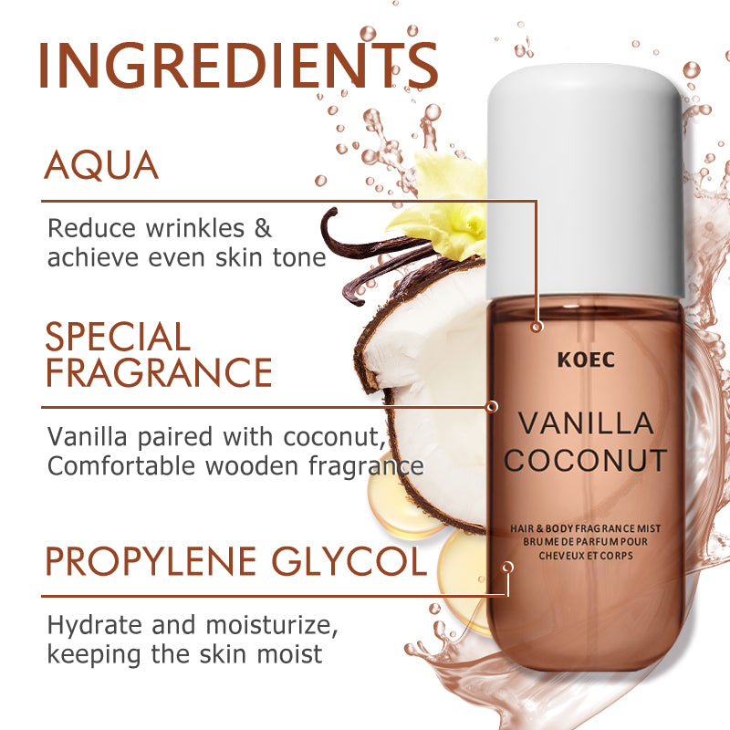 KOEC Brume Parfumée Vanille &  - Fragrance Perfume Note avis et prix